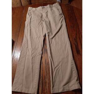 33x32 Southern Tide The Skipjack Khaki Tan Flat Front Pants w Pockets Belt Loops